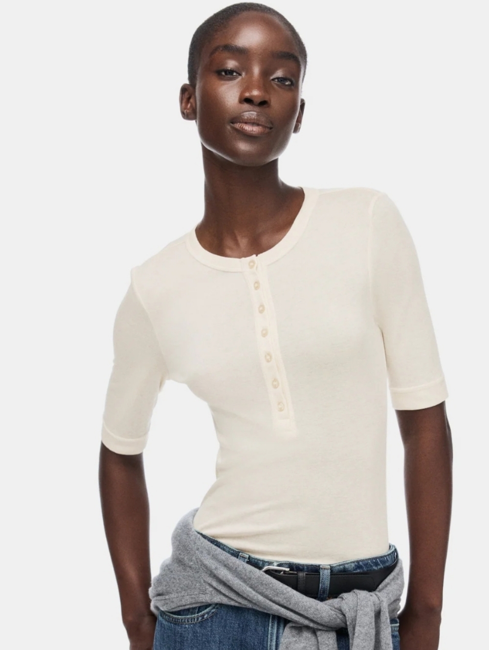 H&M Short-Sleeve Henley Tee